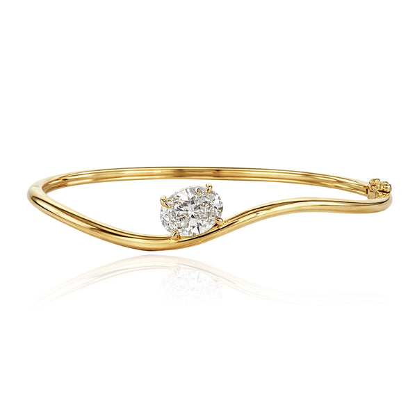 Gold Wave Stackable Lab Diamond