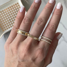 Load image into Gallery viewer, Pave Double Band Ring
