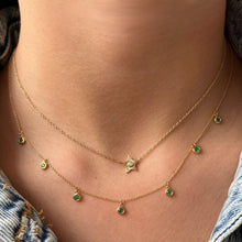 Load image into Gallery viewer, Striped Star Center Diamond Necklace
