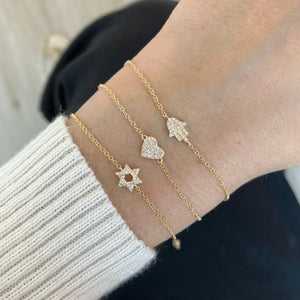 Pave Heart Bracelet
