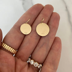 Personalized Gold Disc Charm