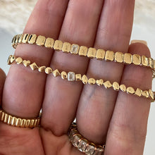 Load image into Gallery viewer, Multi Shape Diamond Golden Bracelet
