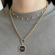 Load image into Gallery viewer, Round Pave Plate Charm
