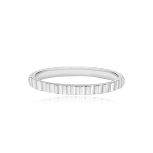 Fluted Wedding Ring