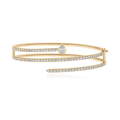 Wrap Pave Lab Diamond Bangle