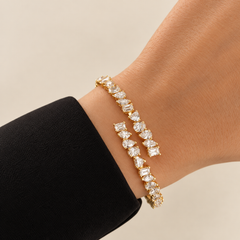 Swirl Diamond Multi Shape Bangle