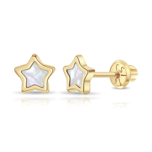 Baby Mother Of Pearl Star Earring