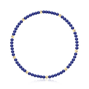 Gemstone and Gold Bead Bracelet
