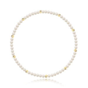Gemstone and Gold Bead Bracelet