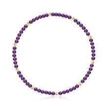 Load image into Gallery viewer, Gemstone and Gold Bead Bracelet
