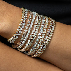 Heart Diamond Tennis Bracelet