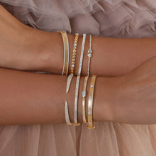 Load image into Gallery viewer, Two-Diamonds Tennis Bracelet
