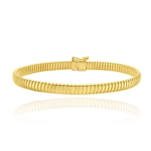 Thick Flexible Gold Rope Bracelet