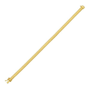 Thick Flexible Gold Rope Bracelet