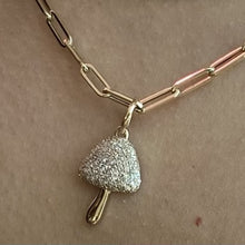 Load image into Gallery viewer, Small Pave Mushroom Charm
