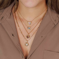 Dome Cloud Scattered Diamond Charm