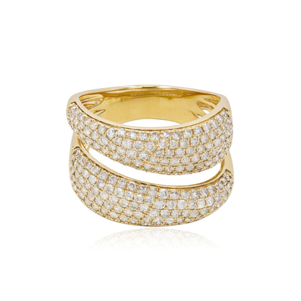 Double Dome Pave Ring