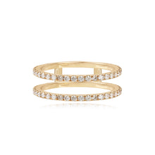 Load image into Gallery viewer, Pave Double Band Ring
