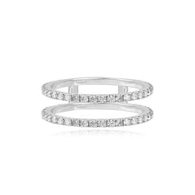 Load image into Gallery viewer, Pave Double Band Ring
