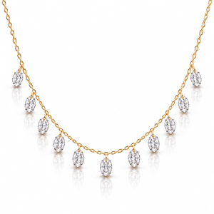 Floating Lab Diamonds Chain Necklace