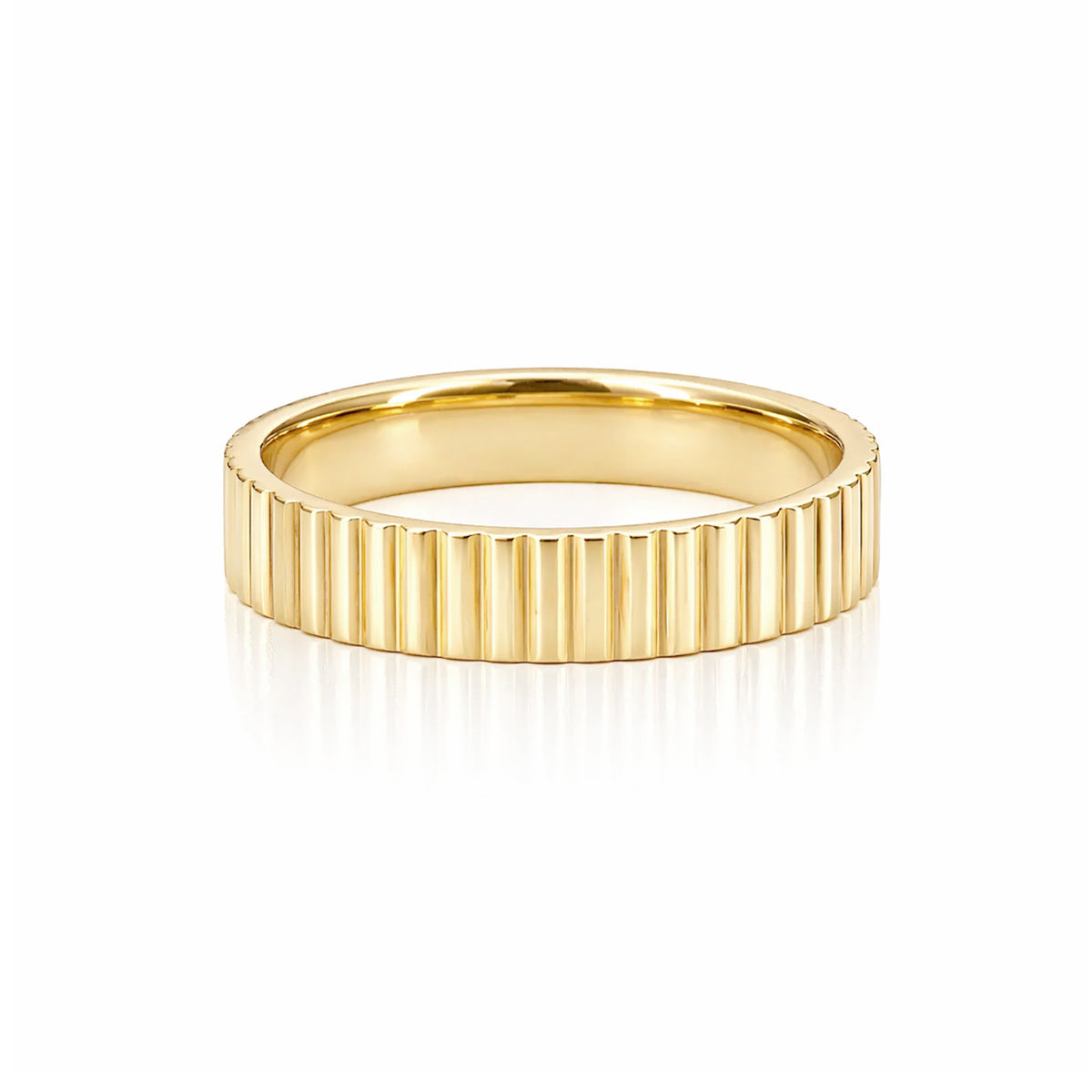 Fluted Gold Ring