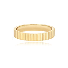 Load image into Gallery viewer, Striped Gold Band
