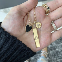 Load image into Gallery viewer, Pave Initial Round Plate Charm
