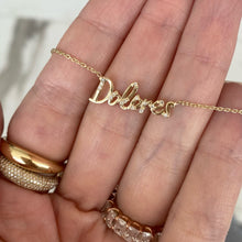 Load image into Gallery viewer, Scattered Diamonds Name Necklace
