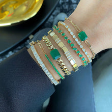 Load image into Gallery viewer, Gemstone Cuban Bracelet
