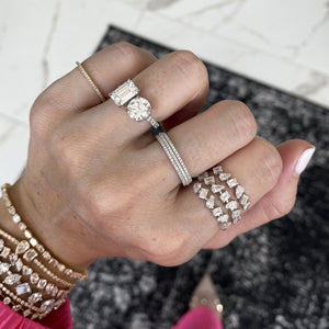 Multi Shape Diamond Wrap Ring