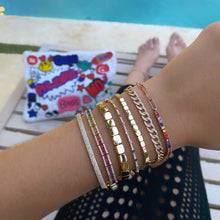 Load image into Gallery viewer, Small Golden Square Bracelet
