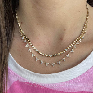 Trio Diamond Chain Necklace