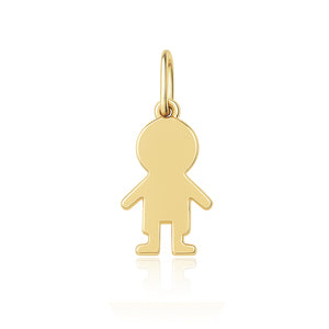 Mini Gold Boy Charm