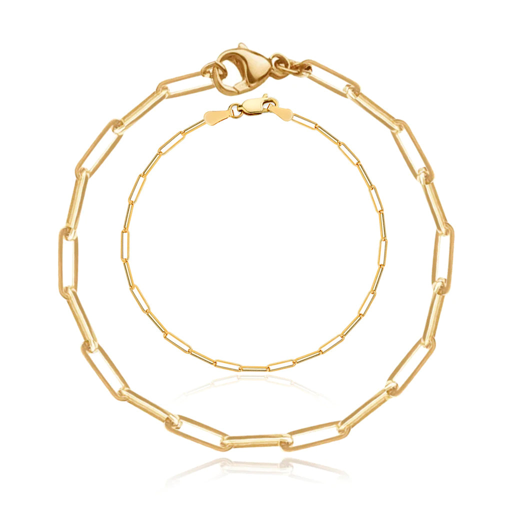 Medium Paperclip Bracelet + Small Paperclip Bracelet