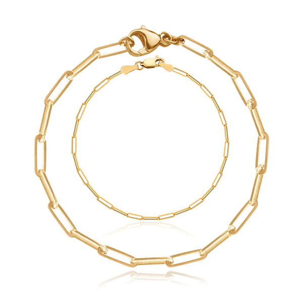 Medium Paperclip Bracelet + Small Paperclip Bracelet