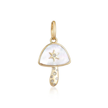 Load image into Gallery viewer, Stone Mushroom Center Star Charm
