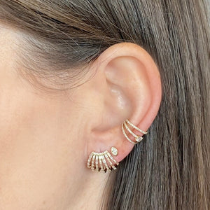Petite Marquise Bezel Diamond Stud