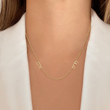 Load image into Gallery viewer, Multiple Diamond Hebrew Names Necklace
