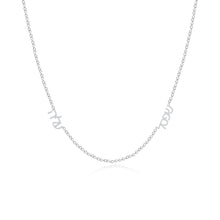 Load image into Gallery viewer, Multiple Diamond Hebrew Names Necklace
