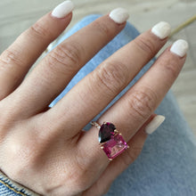Load image into Gallery viewer, Large Two-Gemstones Ring
