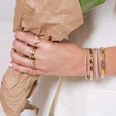 Dripping Scattered Heart Ring