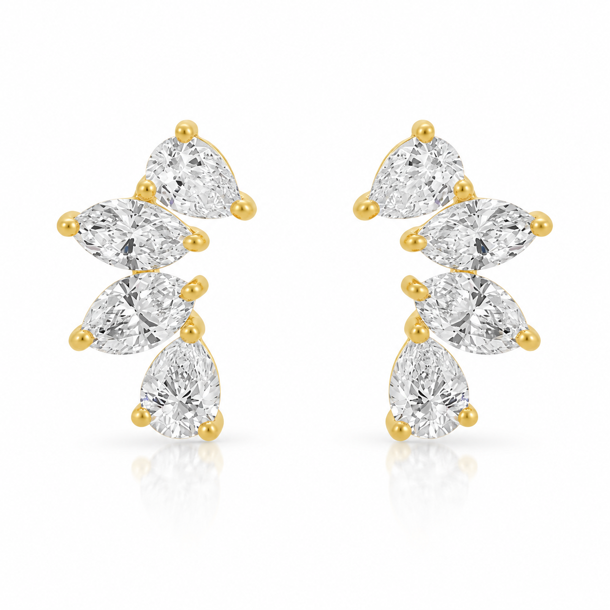Pear and Marquise Lab Diamond Climber