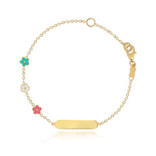 Load image into Gallery viewer, Flowers Girls Id Bracelet
