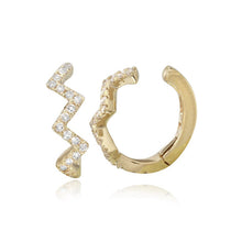 Load image into Gallery viewer, Zig Zag Pave Ear Cuff
