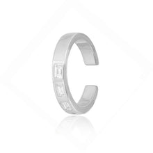 Load image into Gallery viewer, Thick Gold and Baguette Cuff
