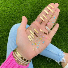 Load image into Gallery viewer, Enamel Rainbow and Lightning Bolt Girls Id Bracelet
