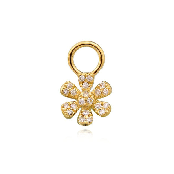 Flower Huggie Charm