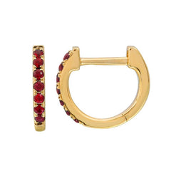Small Gemstone Huggie