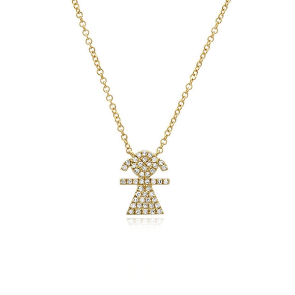 Girl Pave Necklace
