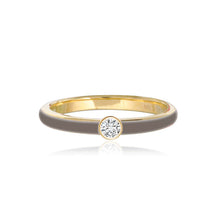Load image into Gallery viewer, Enamel Bezel Round Ring
